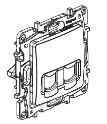 Gniazdo R12+RJ45 kat.5 UTP NILOE kremowe - firmy Legrand