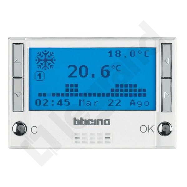 CHRONOTERMOSTAT 2X1,5V BIAŁY