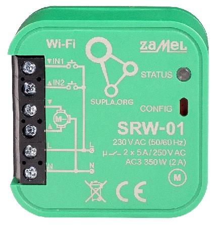 Sterownik rolet WiFi Supla SRW-01 - Zamel