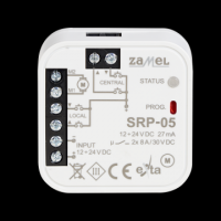 Sterownik rolet dopuszkowy uniwersalny 12-24V SRP-05 - Zamel