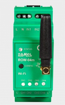 Modułowy 4-kanałowy odbiornik WiFi Supla ROW-04M - Zamel